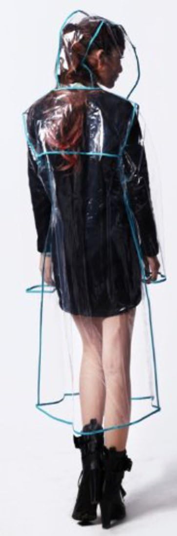 USonline911 City Block Bearcat Transparent with Colorful Edge Fashion Raincoat image 2