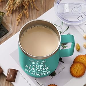 NOWWISH Gifts for Her, Sometimes You Forget You're Awesome Coffee Mug, Inspirational Gifts, Thank You Appreciation Gifts for Coworker, Teacher, Mom, Wife, Sister - Green NOWWISH Gifts for Her Sometimes You Forget Youre Awesome Coffee Mug Inspirational Gifts Thank You Appreciation Gifts for Coworker Teacher Mom Wife Sister Green