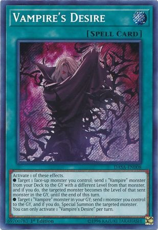 Vampire Desire - DASA-EN008 - Secret Rare - 1st Edition