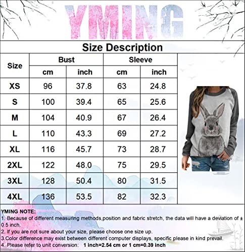 Yming Frauen Lässige 3D Tiere Sweatshirts Rundhals Bluse Langarm Oberteil Freizeit Fuchs XL