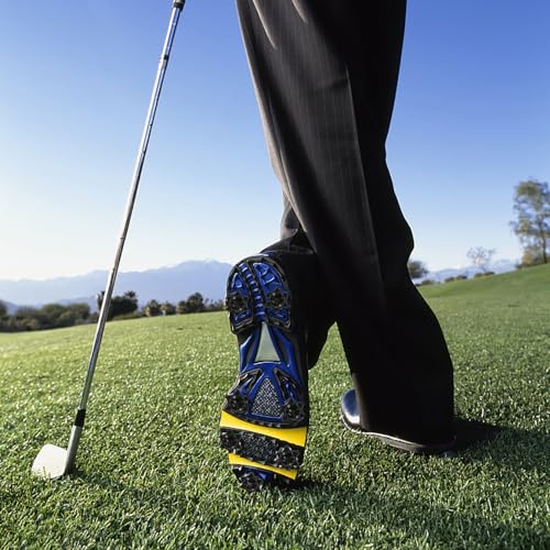TRKETK 16 Stück Golf Spikes, Golf Spikes Ersatz Bulk Stollen Golf Schuhstollen Zahnspikes Universal Anti Rutsch Tragbare Golf Spikes Einfache Installation an Golf Schuhen (Schwarz)