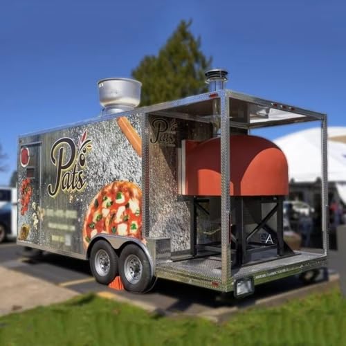 Food Trailer Food Truck Fully Equipped With Qr Code Payment Mount Multiple Co...