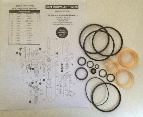 Stanley 05485 Packing Kit for BR-87 Stanley Hydraulic Breaker