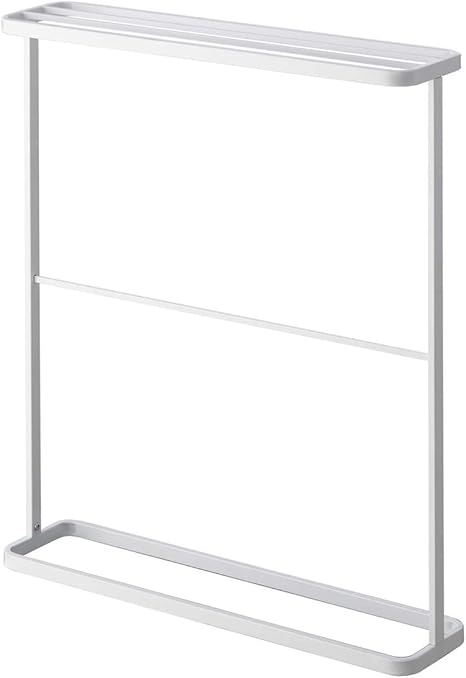 Amazon Co Jp タワー Tower バスタオルかけ 物干し 洗濯機 バスマット バスタオルハンガータワー ホワイト ホーム キッチン