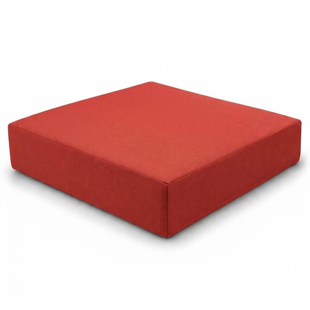 DREAMLAYER 1, 2 & 3 Seater Replacement Rattan Cushion Pads – Fits California Style Outdoor Furniture, Water Resistant Patio Sofa Cushions for Garden & Conservatory (Red, 40×40x10cm)