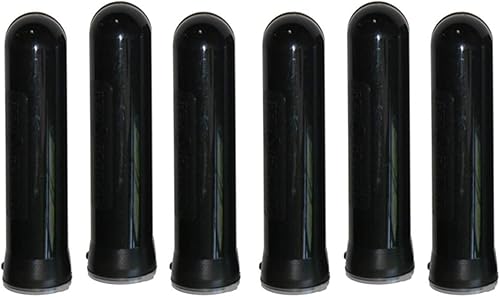 GxG Paintball 140 - Cápsula redonda, color negro, paquete de 6