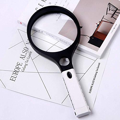 Loupe de lecture HD pour fatigue oculaire avec grand diamètre LED