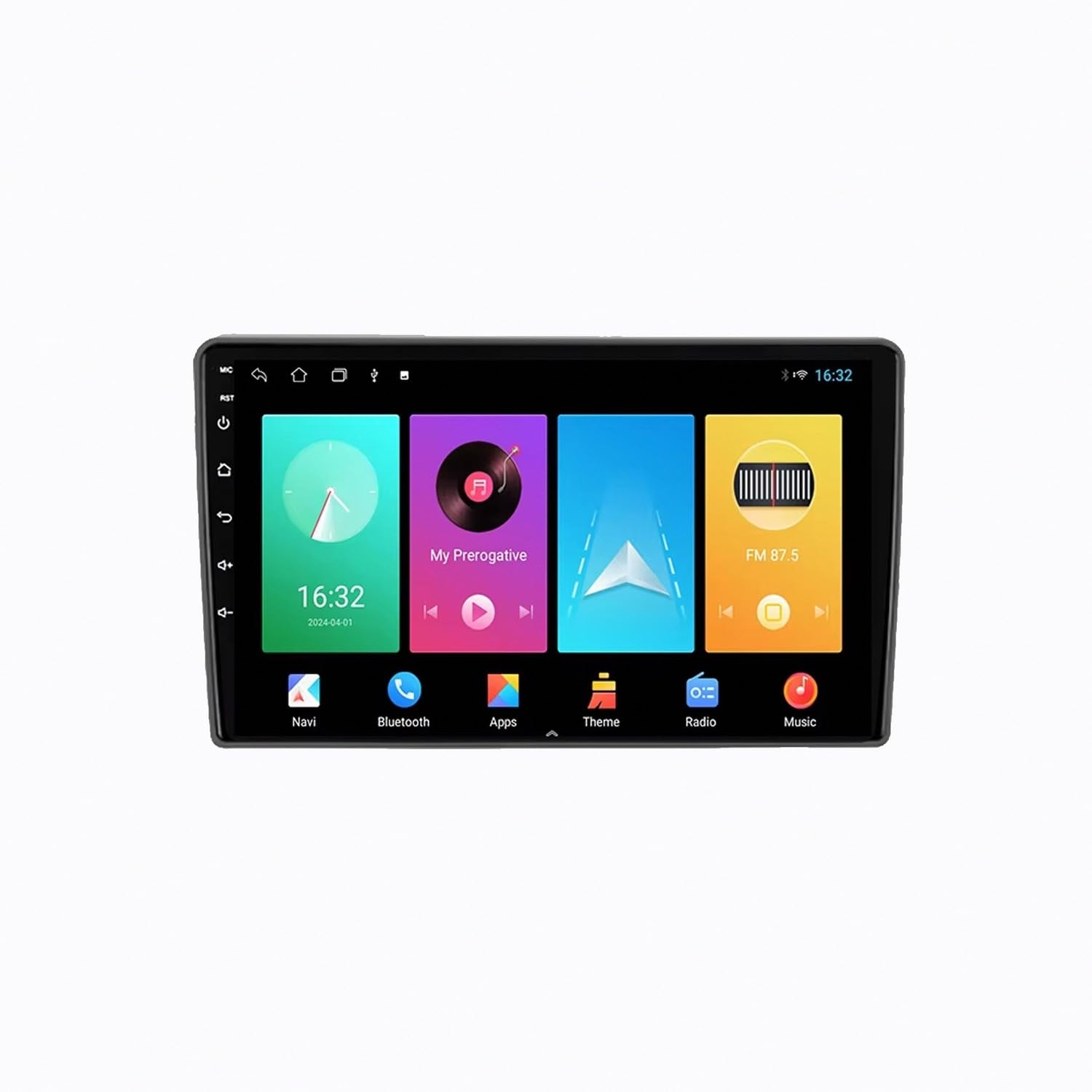 Odtwarzacz Multimedialny 2-Din dla GAZ Gazelle Next 2013-2021 Bezprzewodowe Carplay I Android Auto, Pojemnościowy Ekran Dotykowy, Nawigacja Gps Radio Fm Z, 4 Rdzeń 2G+32G