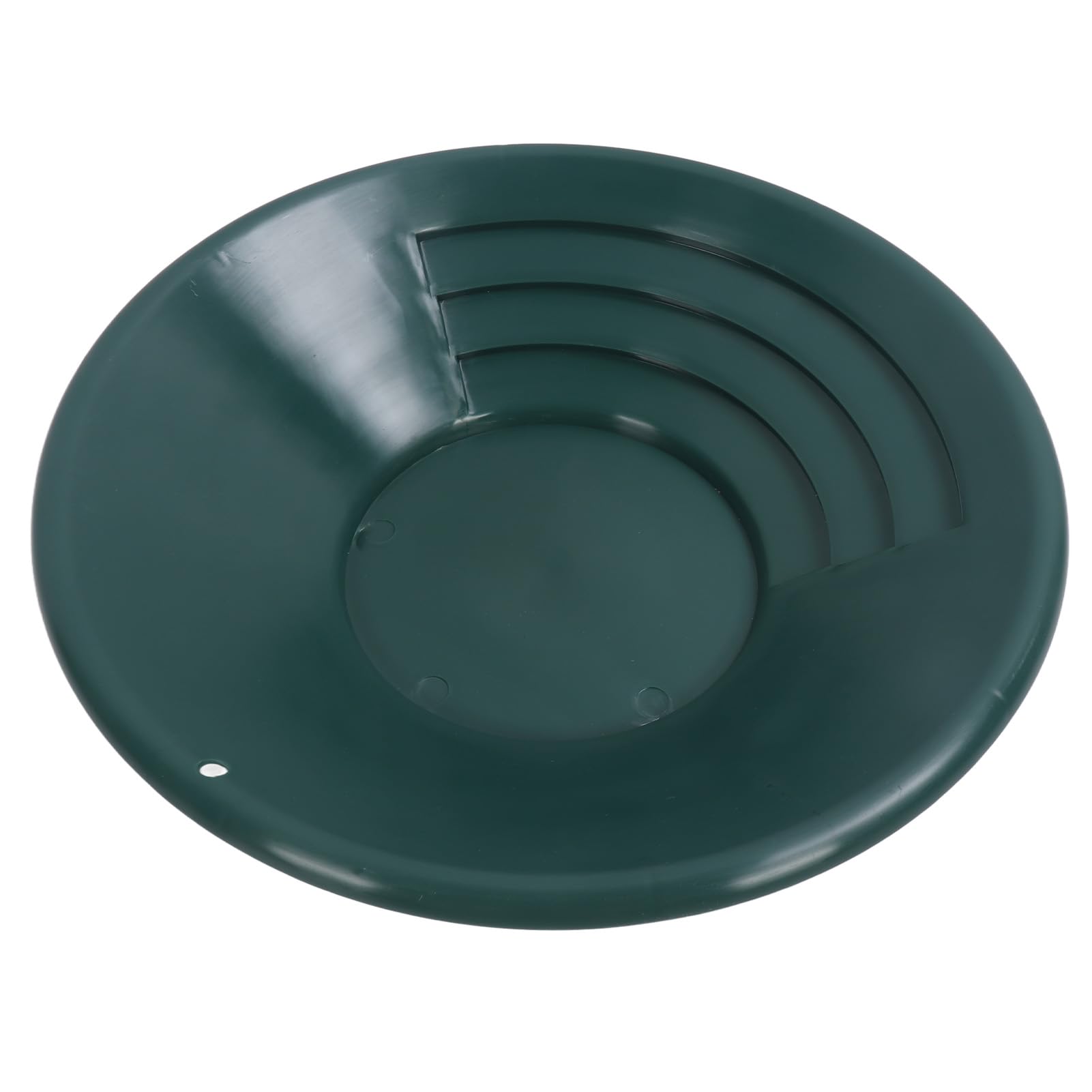 Kit di vaschette per lavaggio oro in plastica ABS da 3 pezzi Kit di vaschette per lavaggio oro rotonde azionate a mano Strumenti di prospezione per dragaggio dell'oro rotondo