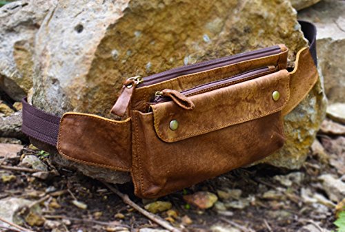 Petzilla Genuine Leather Waist Bag Fanny Pack #TOP4