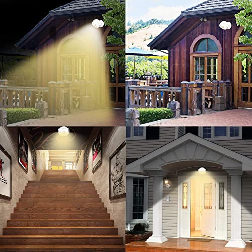 Biglight Battery Operated Motion Sensor Spotlight, Wireless Led Flood Light Indoor Outdoor, Super Bright Waterproof Security Lighting, Motion Uplight For Wall Front Door Shed Hallway, 200 Lumens #TOP4