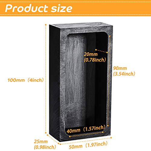 image for Patelai 3 Pieces Graphite Ingot Molds Crucible Mould for Casting Melti