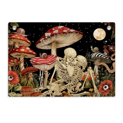 Tapisserie tête de mort gothique pour créer un sanctuaire de sorcière