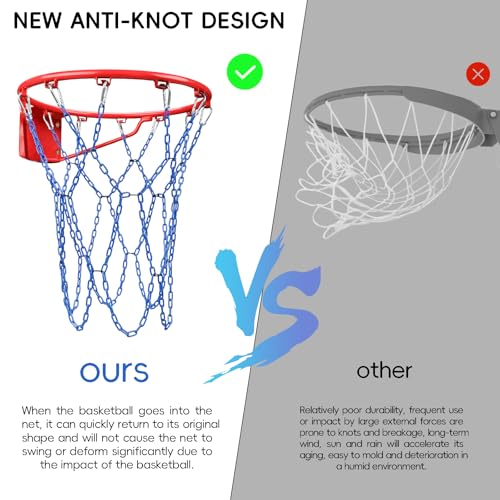 Image of Basketball Net Heavy Duty Replacement,Carbon Steel Chain Basketball net