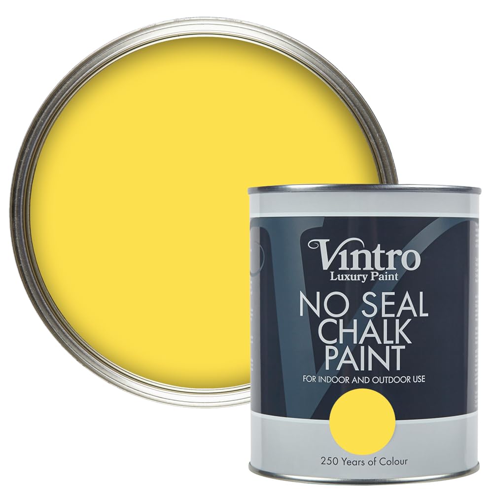 Vintro Paint Yellow Maiden No Seal Chalk Paint 1L