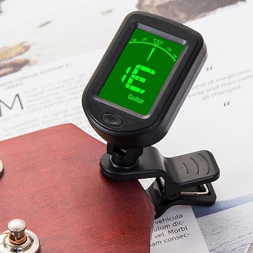 Fiorky 2 pièces 3 V bouton batterie basse violon ukulélé accordeur chromatique écran LCD numérique à clipser accordeur de tonalité pour guitare/basse/violon/ukulélé de réglage chromatique - Les Beatles, Paul McCartney, John Lennon, RIngo Starr, George Harrison Fiorky 2 pièces 3 V bouton batterie basse violon ukulélé accordeur chromatique écran LCD numérique à clipser accordeur de tonalité pour guitare/basse/violon/ukulélé de réglage chromatique – Image 8