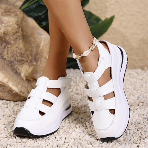 Orthopedic Sandals For Women,Women's Hollow Out Breathable Platform Wedge Sandals Sneakers2