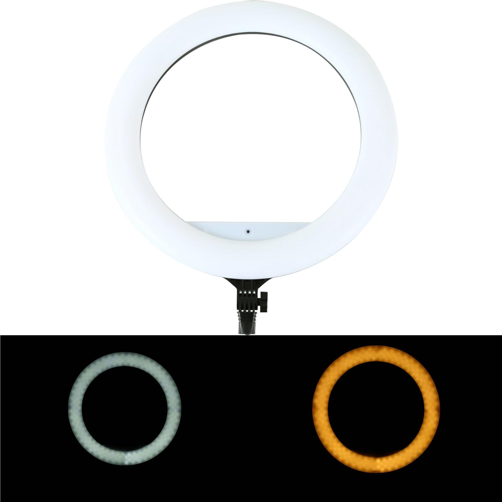 Zunate Wszechstronne, Dwukolorowe Pierścienie LED Light 65W 416 Koralików do Makijażu Poradnik do Fotografii Portretowej
