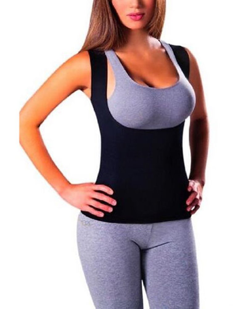 Canotta Fitness da Donna Neoprene Addome Toracico Bruciare Grassi Corsetti Sauna Suits Corpo Cintura Addominale Shaperwear