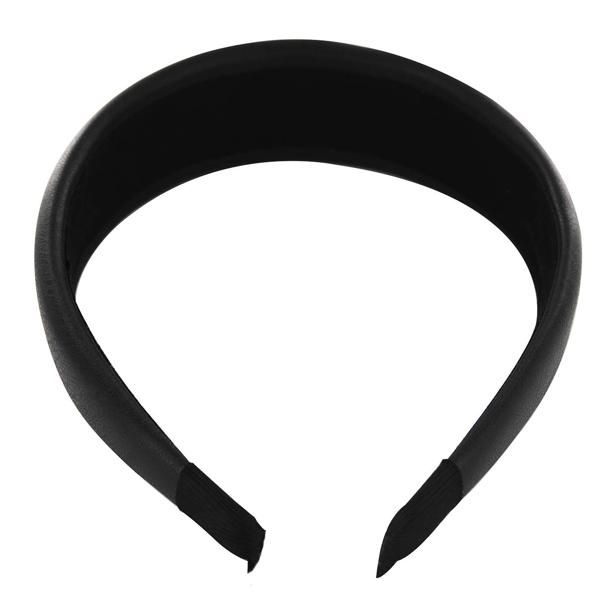 axy HR27C Classic Vintage Leather Headband Series 27C Leather Hair Band (Black) - Image 3