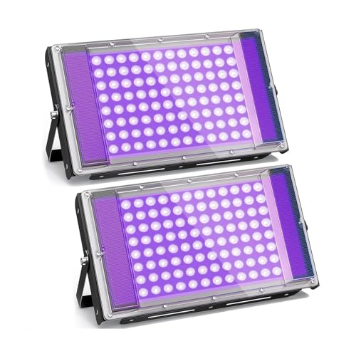 GKT 2 Pezzi 100W Luce Nera LED IP66