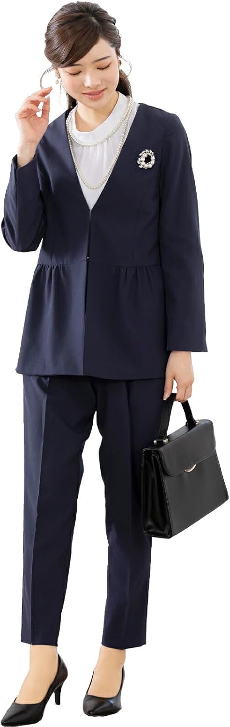 [アッドルージュ] スーツ レディース パンツスーツ 入学式 卒業式 入園式 卒園式 母 ママ セレモニー フォーマル 大きいサイズ【t5352】