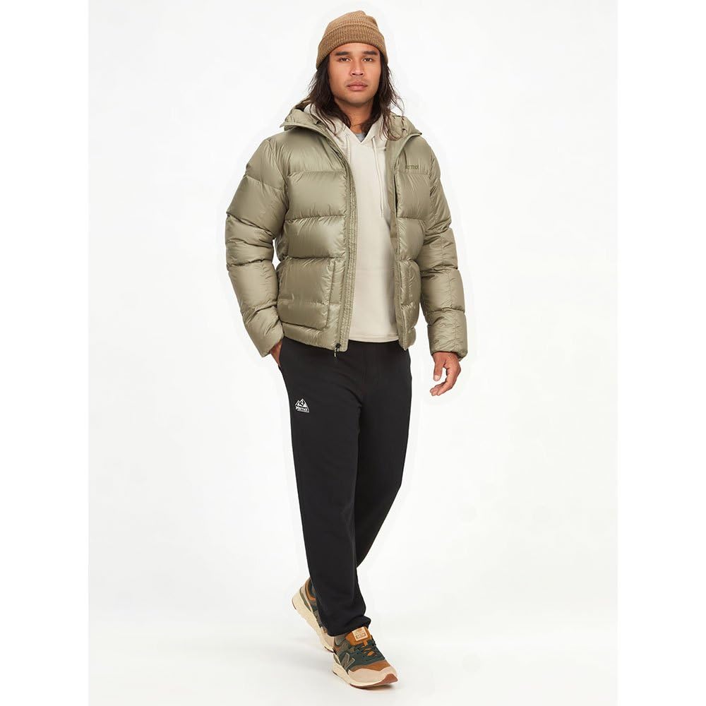 Marmot Guides Down Hoody Lightweight down jacket, warm winter puffy, water-repellent quilted coat, windproof functional jacket, packable outdoor jacket with hood Hombre (Pack de 1)