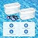 Topyond 2PCS Swim Goggles Box Scuba Diving Mask Storage Case Dive Mask Case PP Snorkel Case Box Snorkle Mask Box(Transparency)