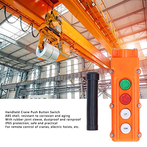 Miniatura 3 de COB-61A interruptor de botón de empuje de grúa Interruptor de control remoto de alzamiento a prueba de lluvia para grúas puertas traseras de