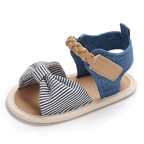 Enercake infant baby girls summer sandals soft sole bowknots flat…