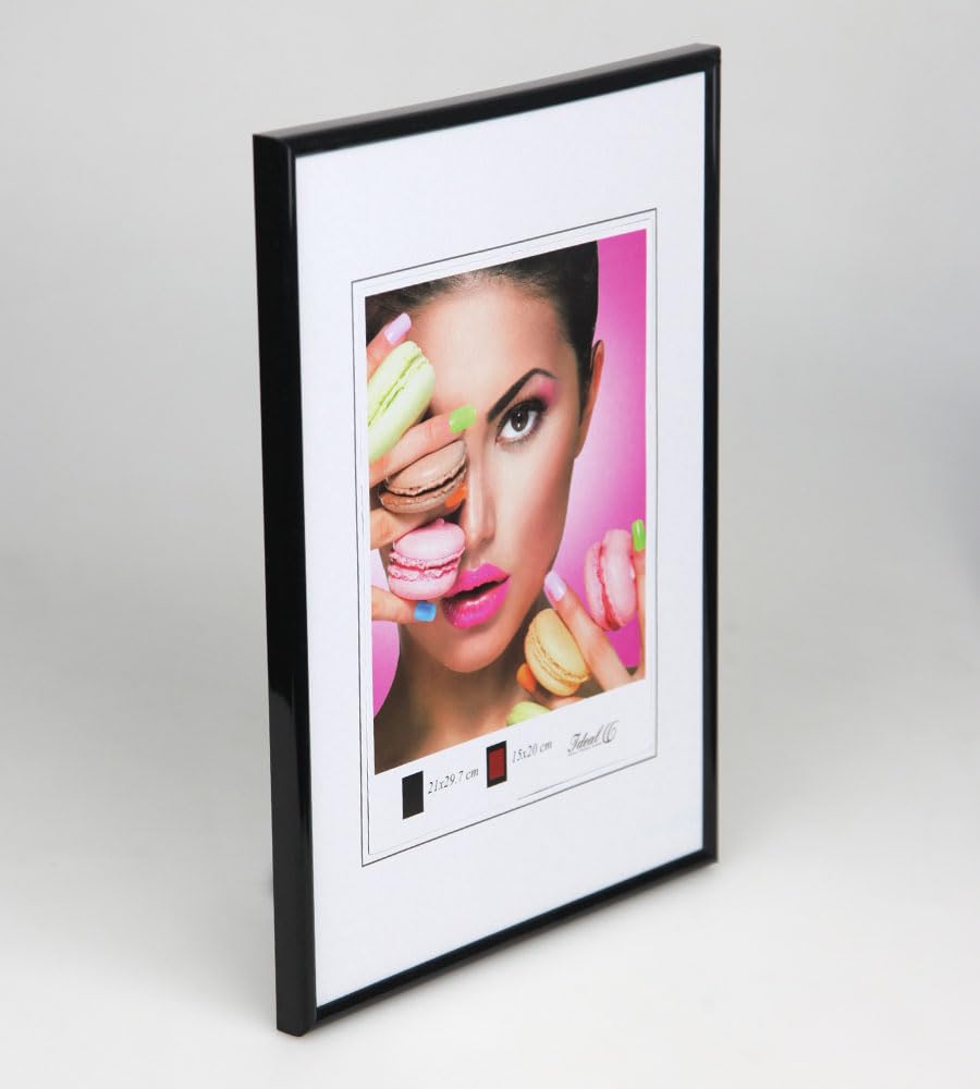 IDEAL TREND 2er 3er 5er Pack Photo Style Set Bilderrahmen Wanddeko Collage Poster Kunststoff Rahmen: Farbe: 3er Pack Schwarz | Format: 50x70