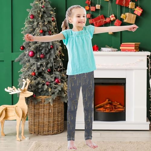 Girls' Leggings Soft Comfortable Leggings for Kids Ankle Length Girls Printed Leggings 4-10 Years3