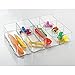 InterDesign Clarity Bathroom Interlocking Divided Drawer Organizer for Cosmetics, Beauty Products, Hair Accessories, Clear, X-Large, 12-inch x 4-inch x 3-inch