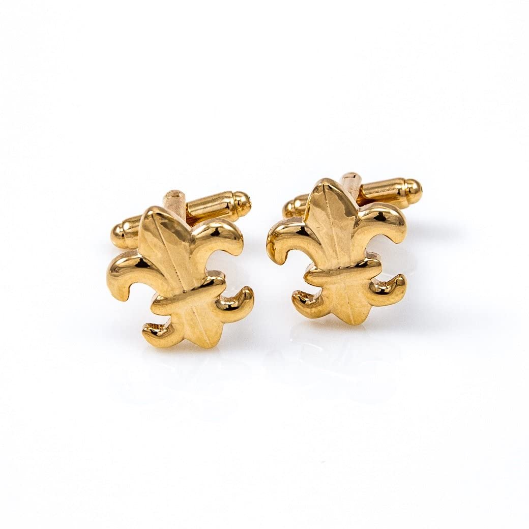 Fleur-de-lys Fleur De Lis 4 Pairs Cufflinks in a Presentation Gift Box & Polishing Cloth product thumbnail 6