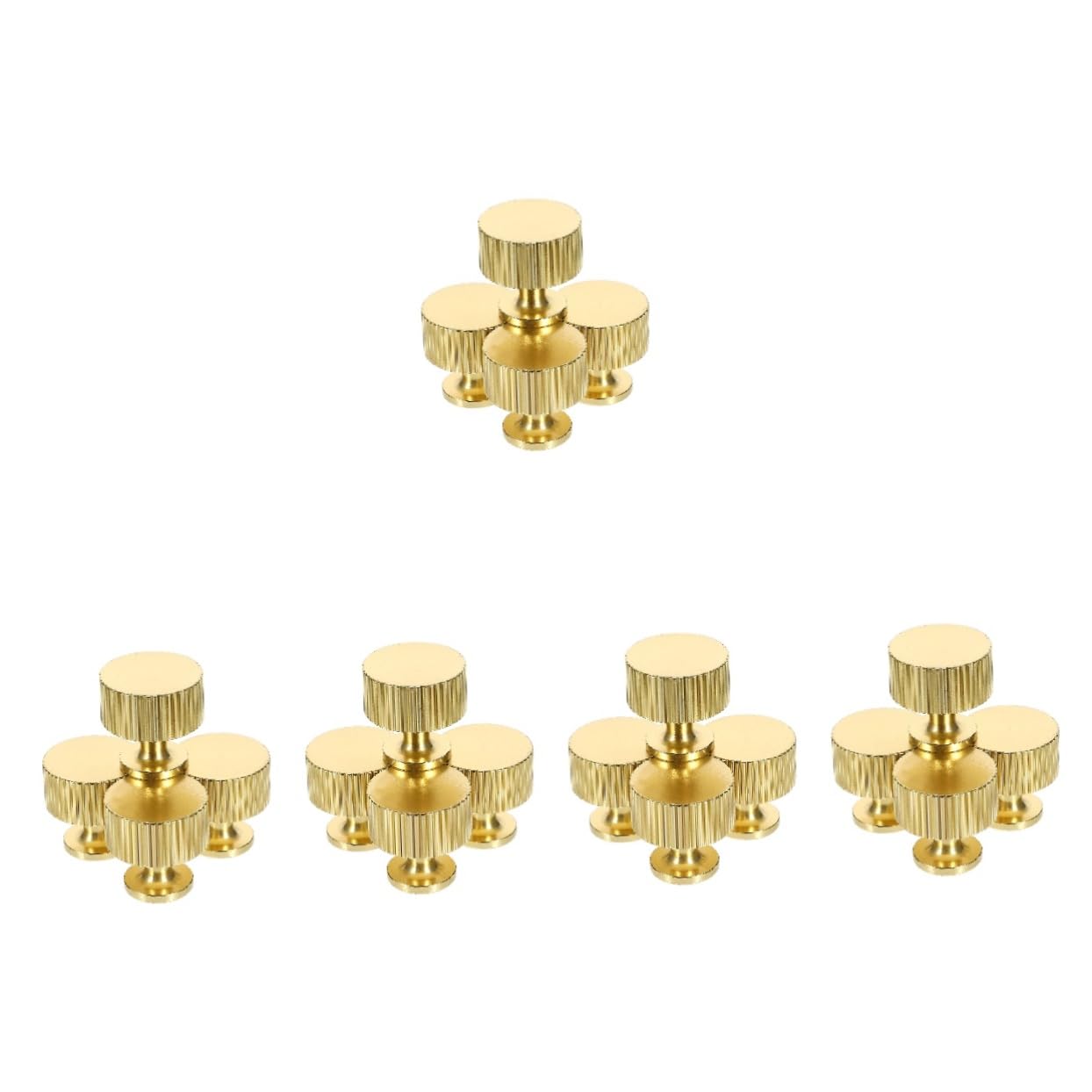 UKCOCO 20stücke Moderne Goldene Möbelknöpfe Runde Schubladengriffe Einfach Zu Installierende Türknäufe Für Küchenschränke Und Kommoden Langlebig Und Elegant