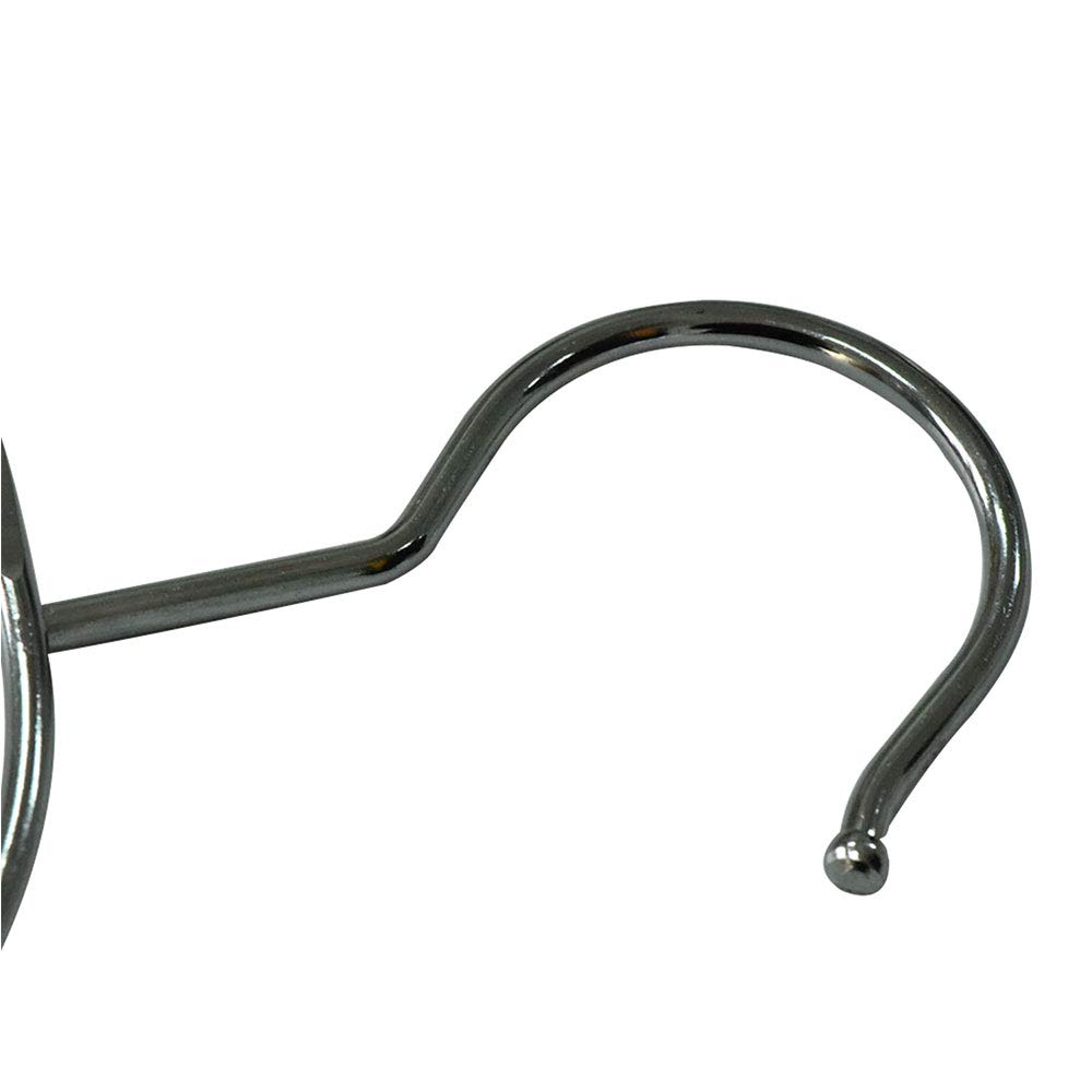 TOPIND Multi-Function Metal Hook Hanger Bridle Ring for Tie Belt Hat Scarf Handbag, Chrome