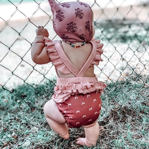 Mama Koala 3.0 Pocket Cloth Diapers for Babies with AWJ Lining, 6 Pack with 6 5-Layer Natural Cloth Diaper Inserts - Reusable and Washable Pocket Diapers(A-Wild Flowers)