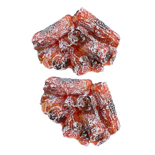 Lámpara decorativa artificial campfire LED 2 piezas miniatura 1