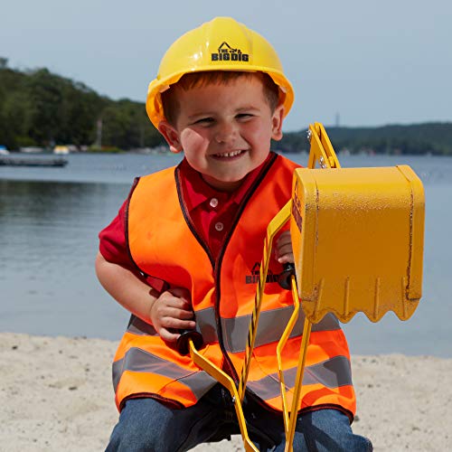 Reeves International boys Helmet and Vest Set Costume, Yellow, Orange