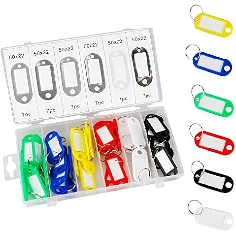 TIFLER 42 key tags in a set, labelling field with foil, key fob Cover