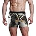 REFFW Marionetas de Perro de montaña bernés se huelen Entre sí Bolsas abultadas Estiramiento Boxer Trunk Calzoncillos para Hombre