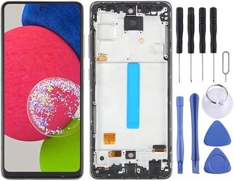 LCD Screen for for Galaxy A52s 5G SM-A528 OLED LCD Screen Digitizer Full Assembly with Frame