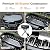 Brand-Man Portable Propane Gas Grill with Folding Cart and Push-Button Ignition, Standup Design for Camping, Tailgating, Backyard BBQ, Patio, Outdoor Cooking (Black)
