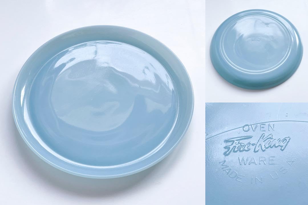 Amazon.co.jp: ファイヤーキング ターコイズブルー プレート2枚 ボウル