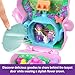 Polly Pocket Dolls and Playset, Tea Party Bunny Compact, Travel Toy with 1 Micro Doll, Pet Bunnies, Food & Fashion Styling Accessories