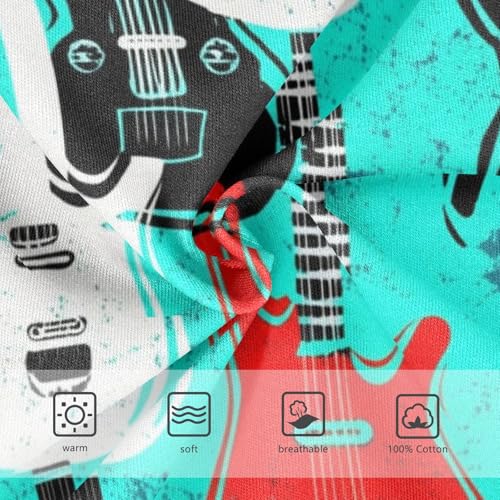 ODAWA Electric Guitar Cotton Toddler Underwear, Tag-Free Comfort Toddler Boy Underwear 2T3