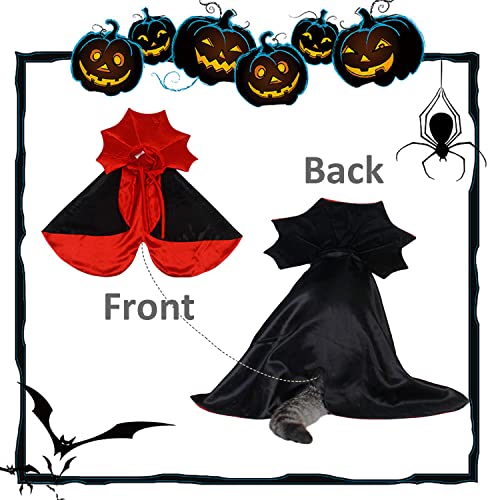 Disfraz Vampiro para Gatos y Perros Pequeños Mediano Rojo miniatura 5