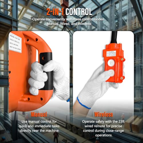 YATOINTO Guincho Elétrico 2 Em 1, Guincho Elétrico Portátil De 1100 Libras Com Controle Remoto Por F