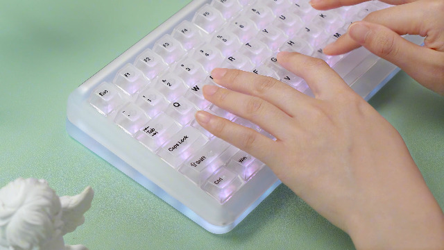 Amazon | KiiBOOM Phantom81 V4 アクリル透明キーボード ワイヤレス 75