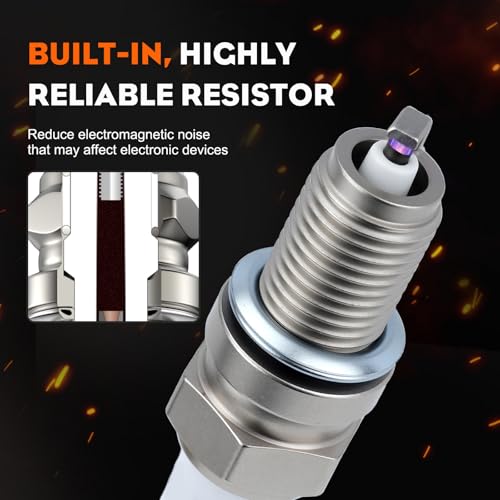 Image of Hipa (Pack of 2) DCPR8E Spark Plugs Compatible with NGK 4339 SeaDoo Marine Boat Jet Skis PWC Stand-up WaveRunner